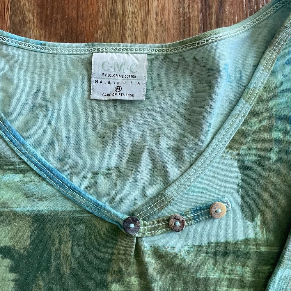 CMC (Color Me Cotton), Boho Chic Women’s Top, Size M - Picture 2 of 2
